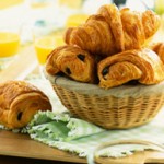 Basket of Pain Au Chocolat --- Image by © Roulier/Turiot/photocuisine/Corbis